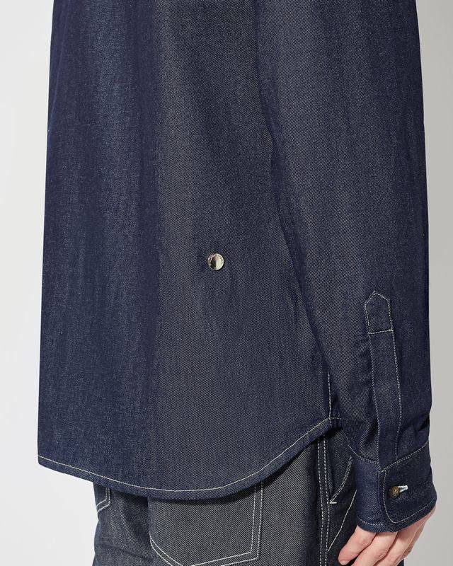 Philippe Model Denim Overshirt David da Uomo Blu in Denim Qualità