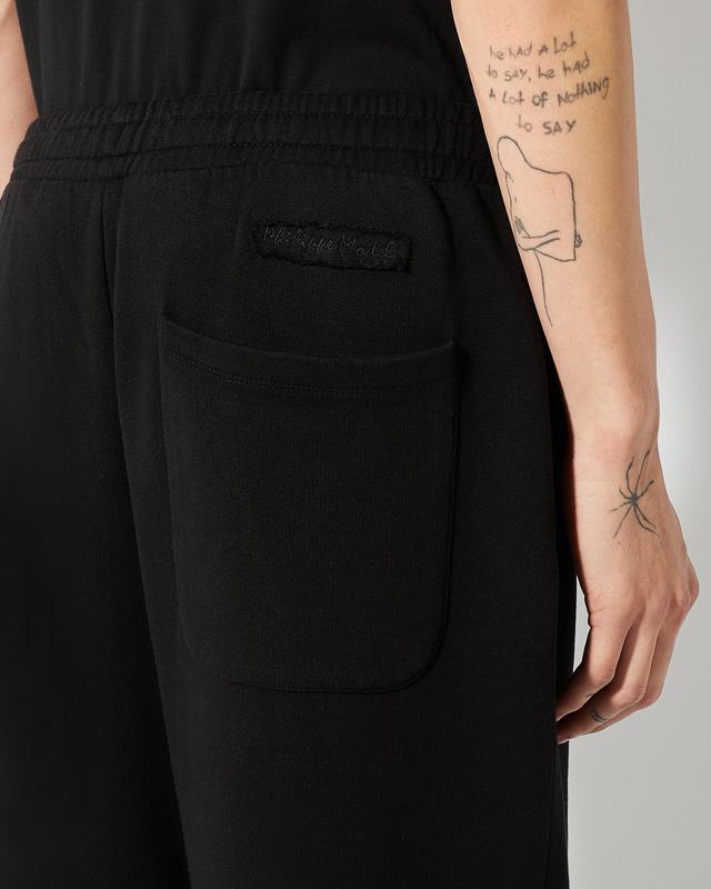 Philippe Model Pantaloni Christophe da Uomo Neri in Jersey Spedizione Gratuita