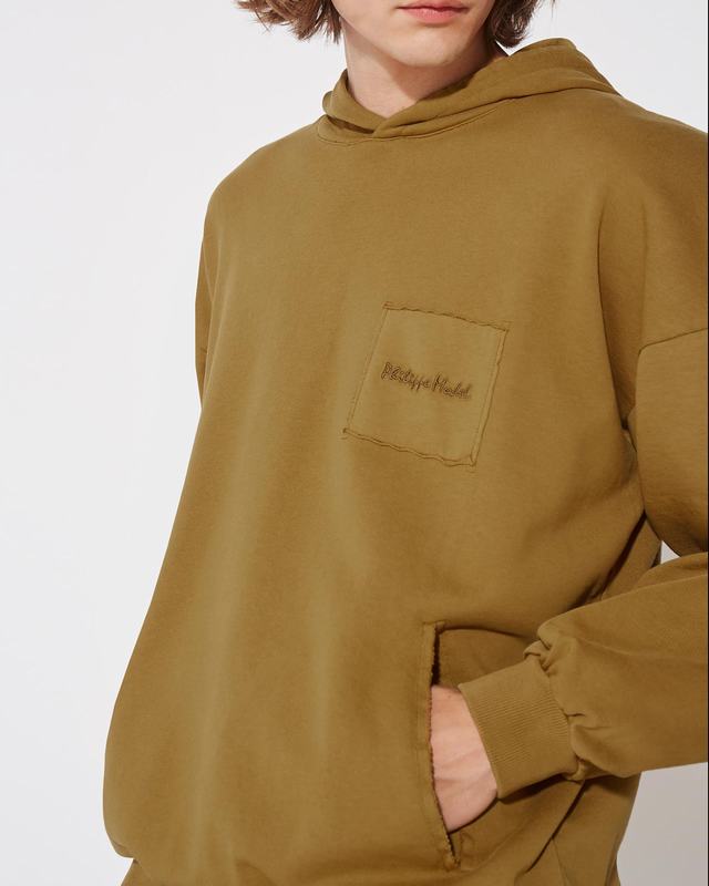 Philippe Model Felpa con cappuccio JEROME da Uomo Senape in Jersey Negozi Online