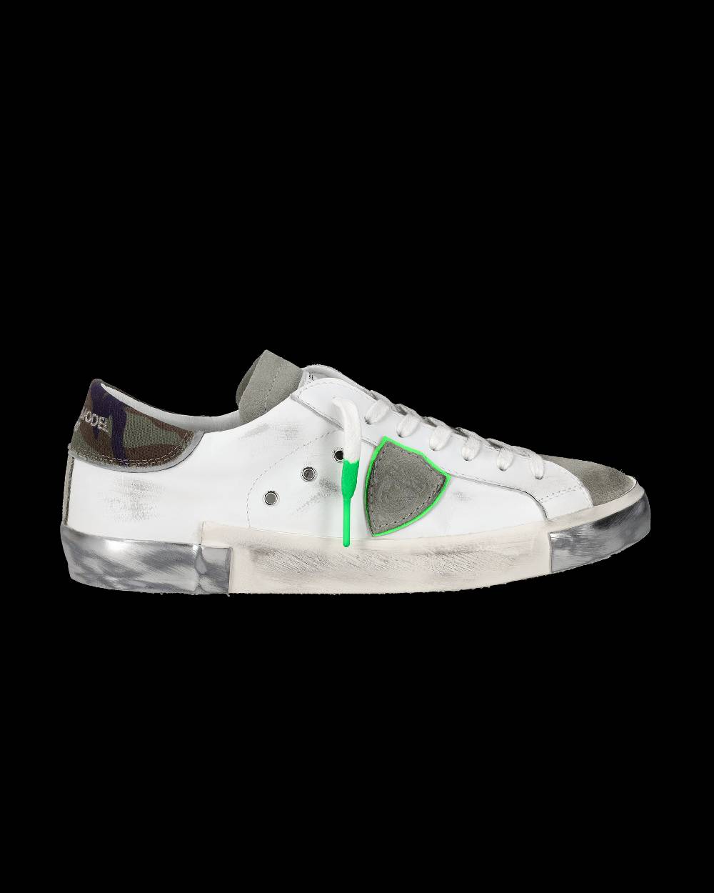 Philippe Model Sneaker basse Prsx uomo - bianco e verde Consegna Veloce