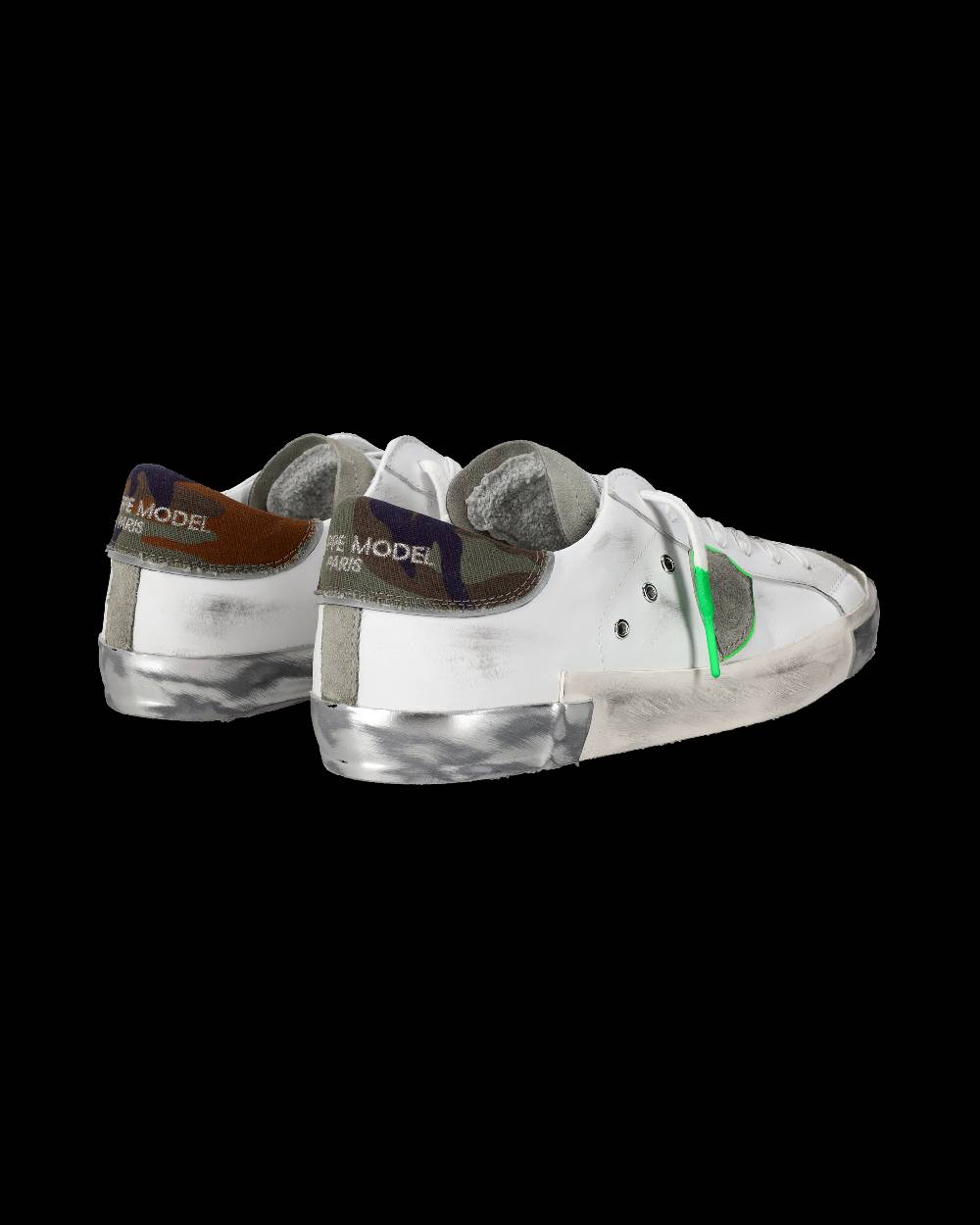 Philippe Model Sneaker basse Prsx uomo - bianco e verde Consegna Veloce
