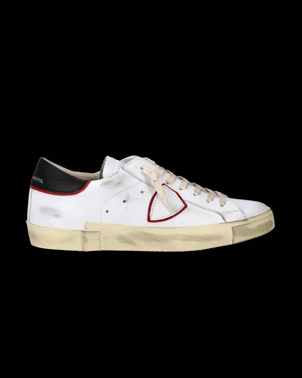 Philippe Model Sneakers Prsx da Uomo Bianche e Rosse in Pelle Promozione Limitata