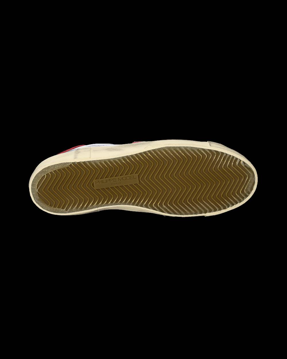 Philippe Model Sneakers Prsx da Uomo Bianche e Rosse in Pelle Promozione Limitata