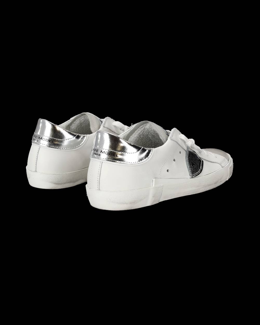 Philippe Model Sneaker bassa Prsx donna - bianco e argento Affare Del Giorno