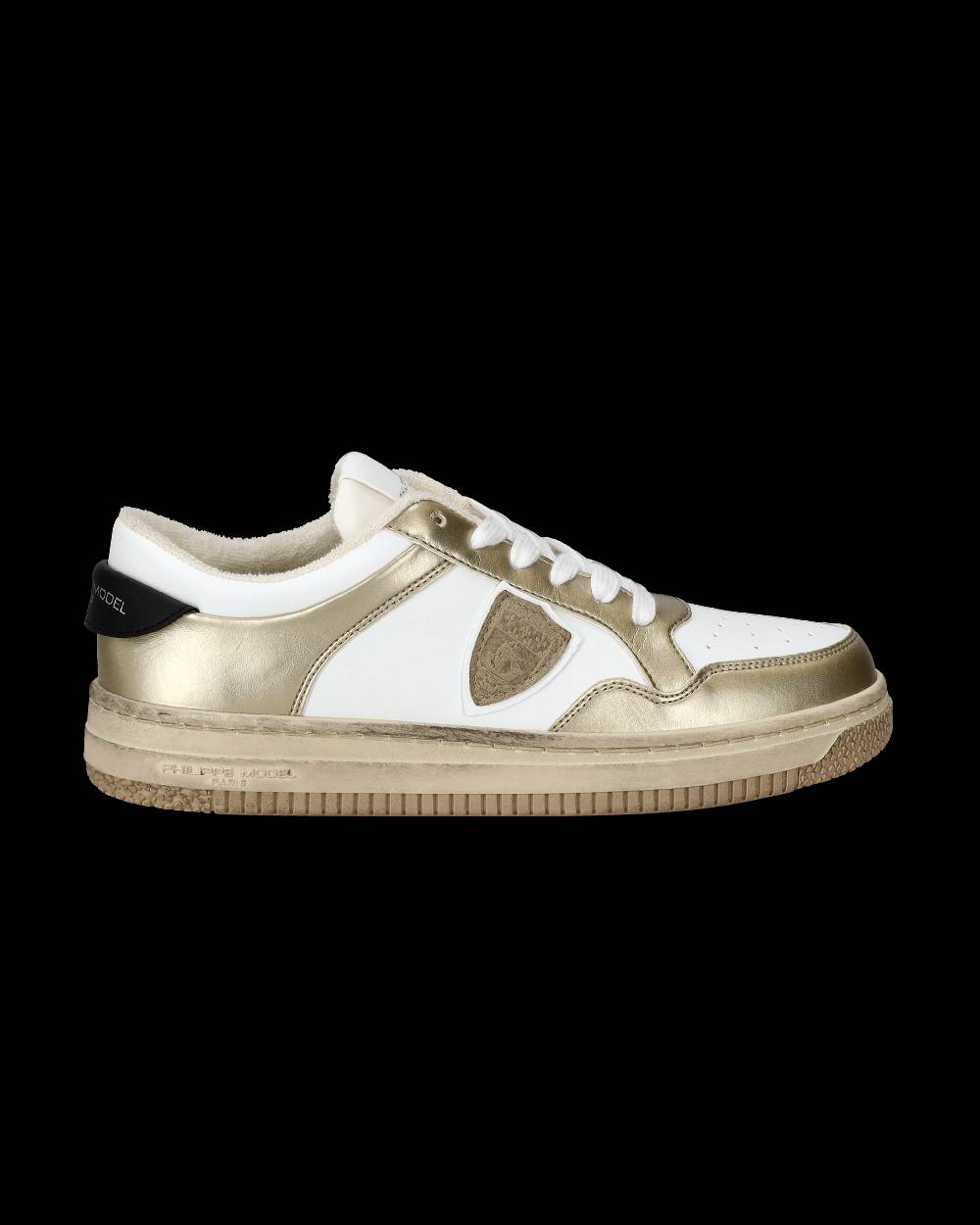 Philippe Model Sneaker basse Lyon donna - bianco e oro Presa