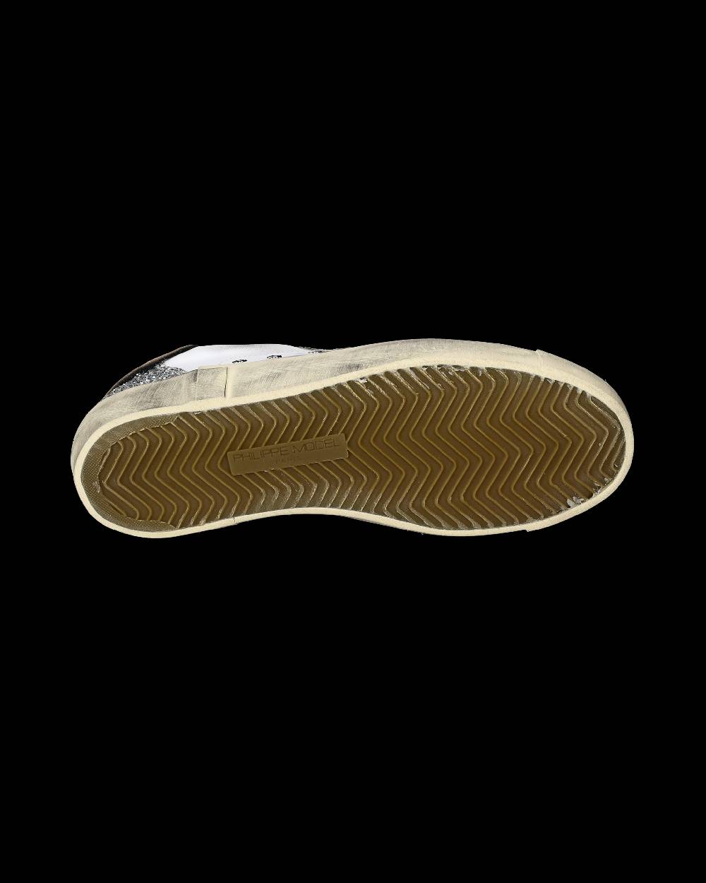 Philippe Model Sneakers Prsx da Donna Bianche e Argento in Pelle Sconto