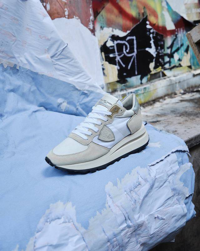 Philippe Model Sneaker basse Tropez Haute donna - bianco e argento Economico