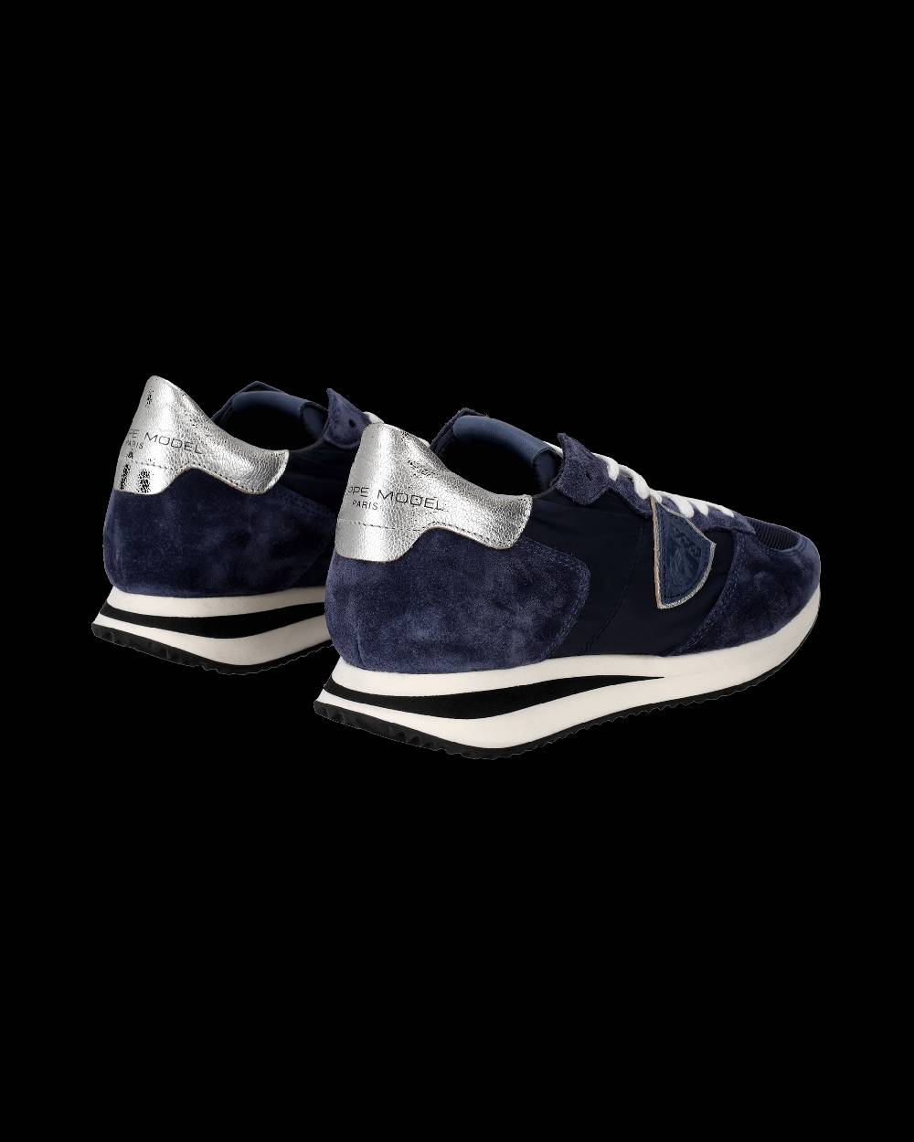 Philippe Model Snaker bassa Trpx donna - blu e argento Vendita Economica