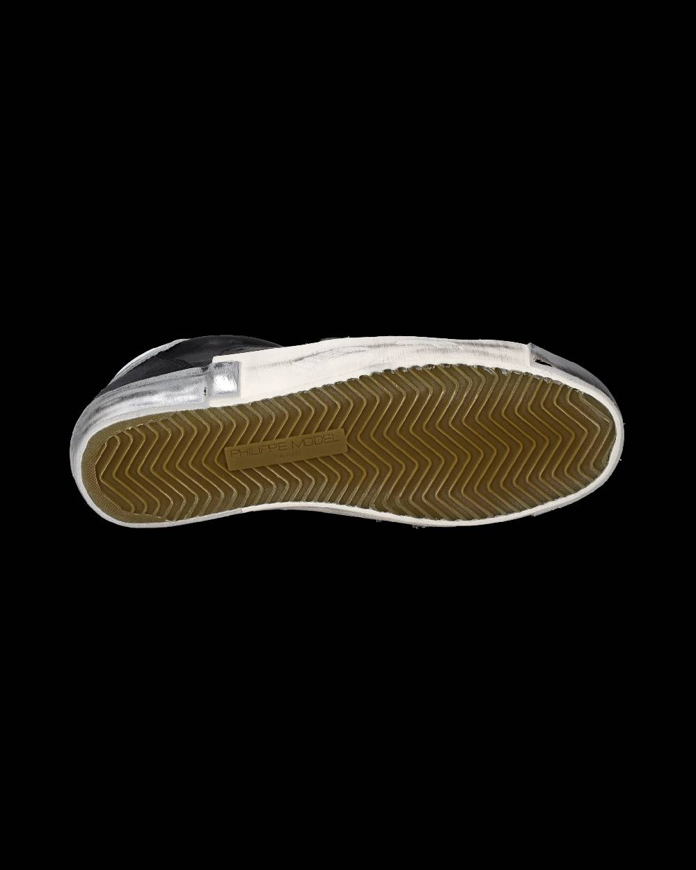 Philippe Model Sneaker bassa Prsx donna - nero e argento Saldi Di Fabbrica