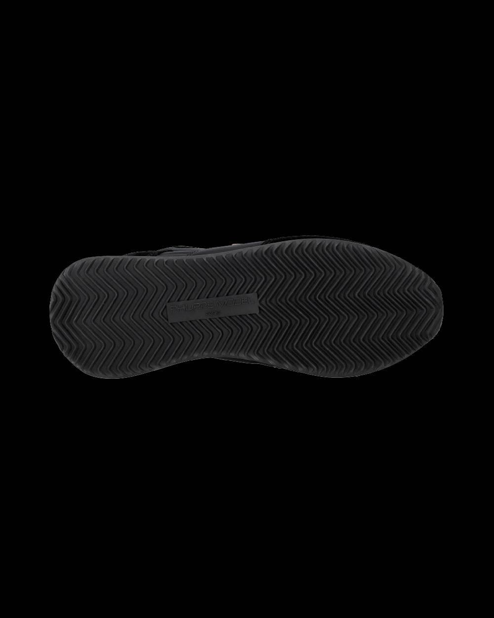 Philippe Model Snaker bassa Trpx donna - nero e argento Negozio