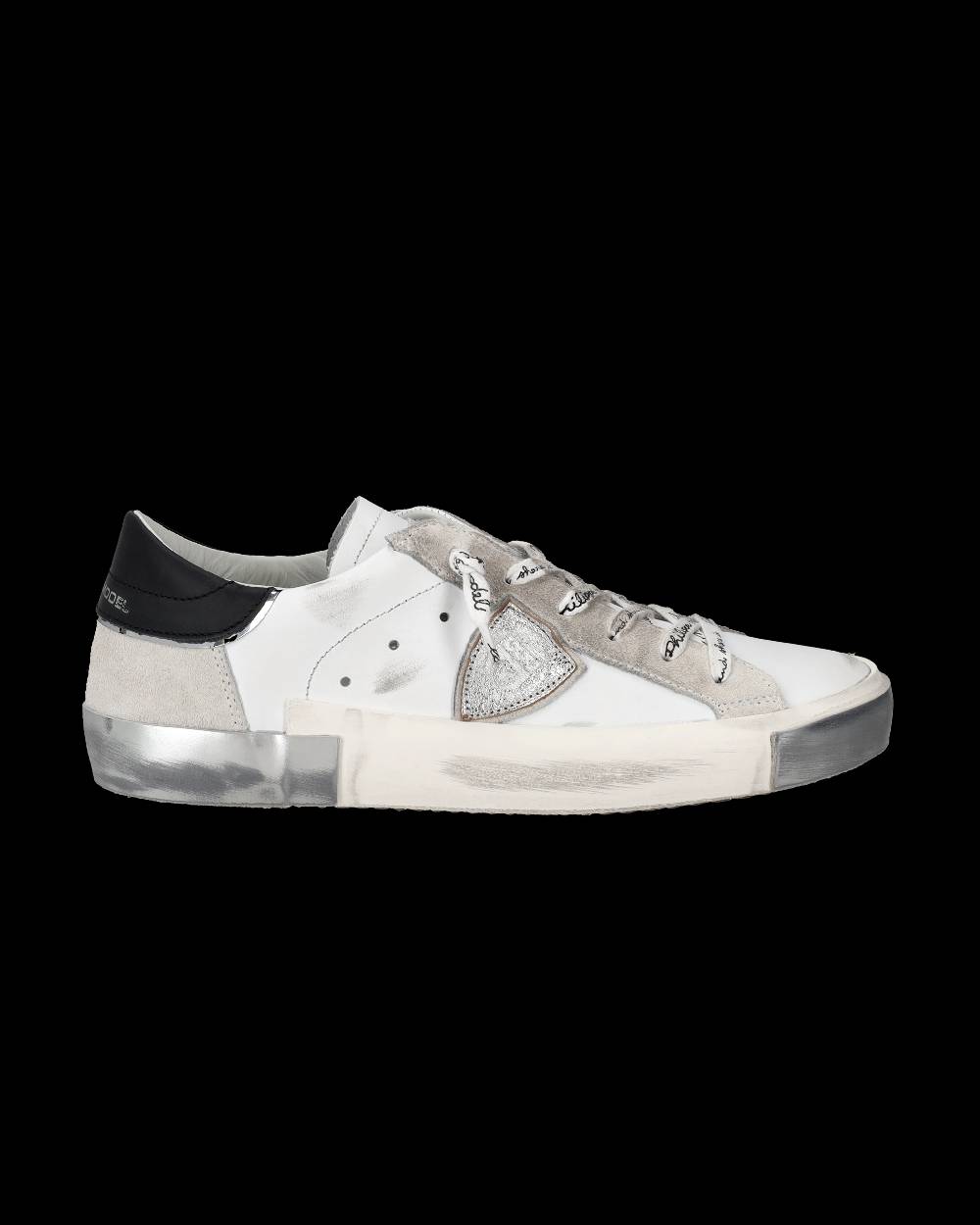 Philippe Model Sneaker bassa Prsx donna - bianco e argento Nuova