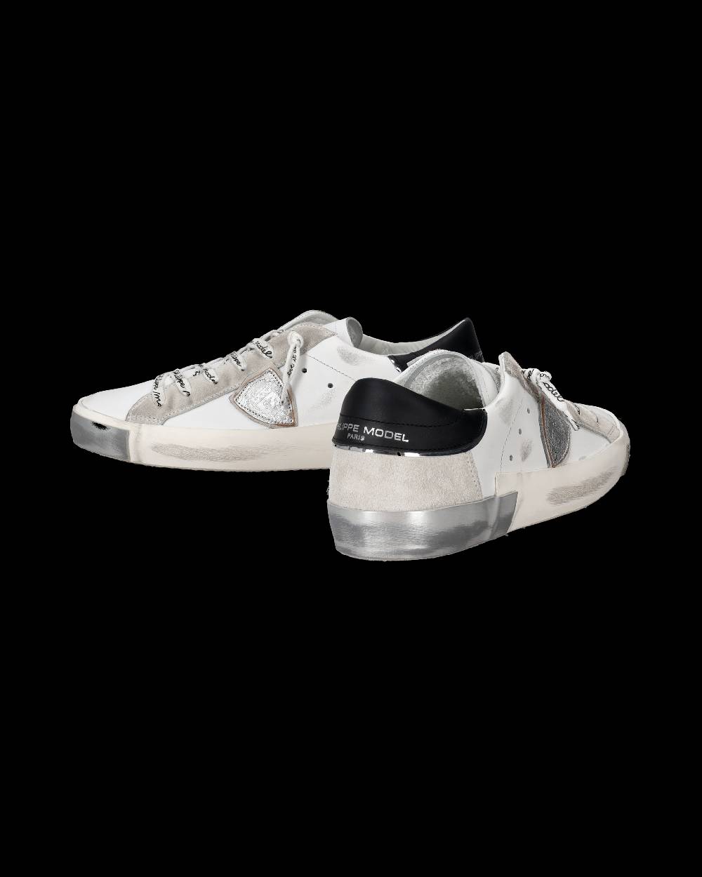 Philippe Model Sneaker bassa Prsx donna - bianco e argento Nuova