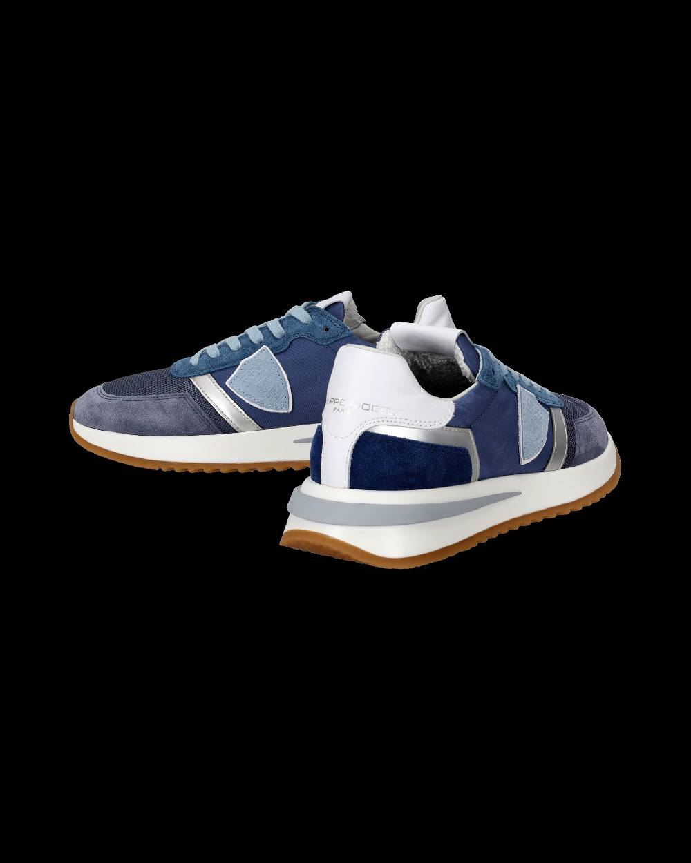 Philippe Model Sneakers Tropez 2.1 da Donna Blu in Tessuto Tecnico In Linea