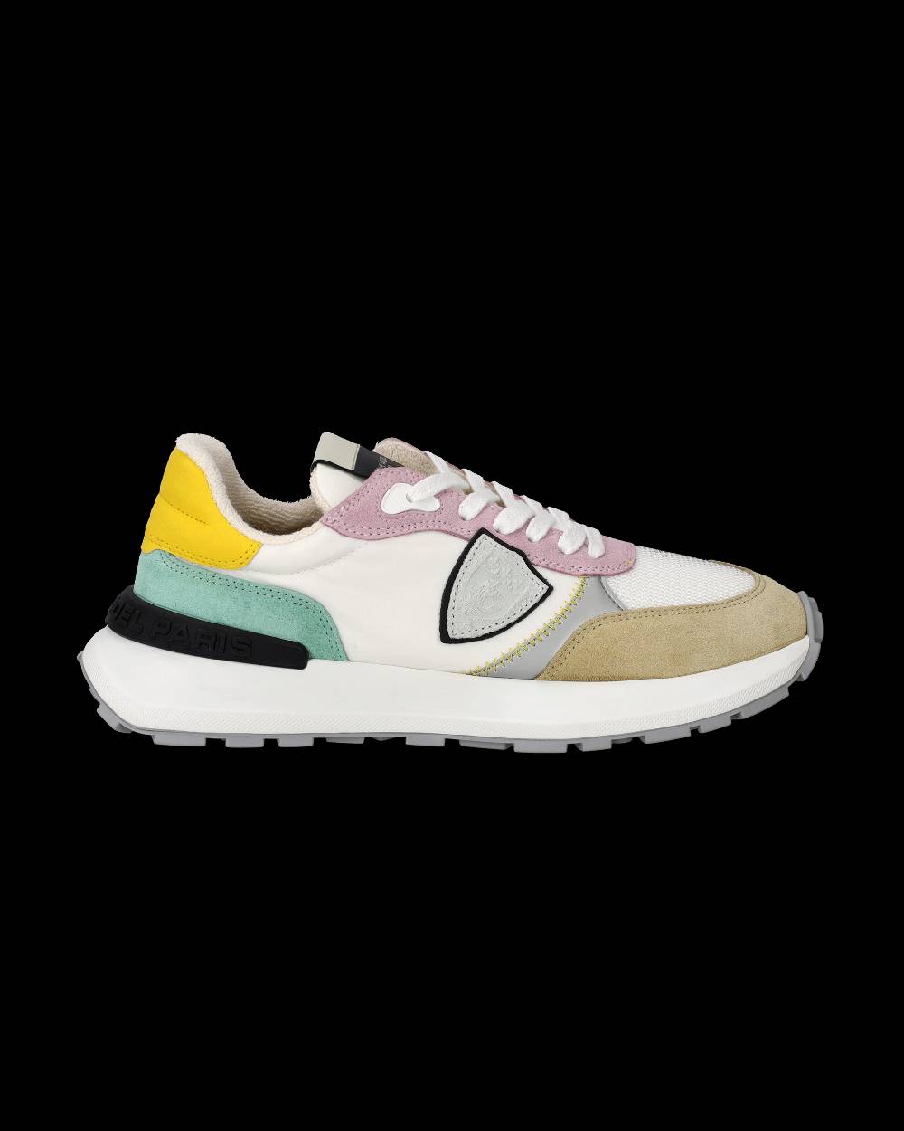 Philippe Model Sneakers Antibes da Donna Bianche e Rosa in Tessuto Tecnico Spedizione Gratuita