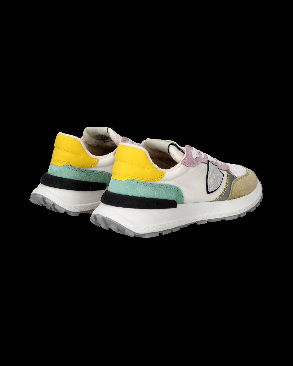 Philippe Model Sneakers Antibes da Donna Bianche e Rosa in Tessuto Tecnico Spedizione Gratuita