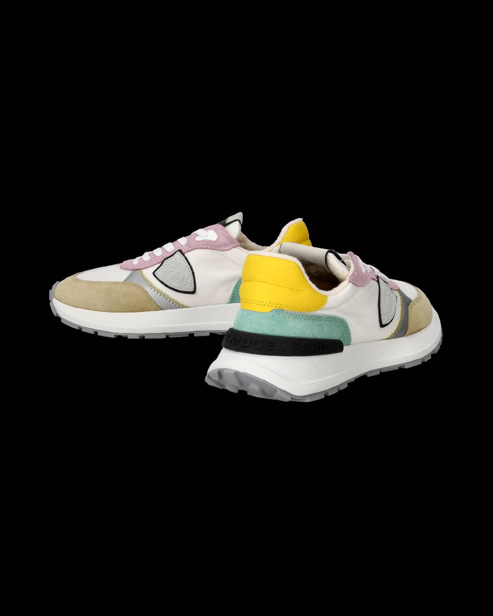 Philippe Model Sneakers Antibes da Donna Bianche e Rosa in Tessuto Tecnico Spedizione Gratuita