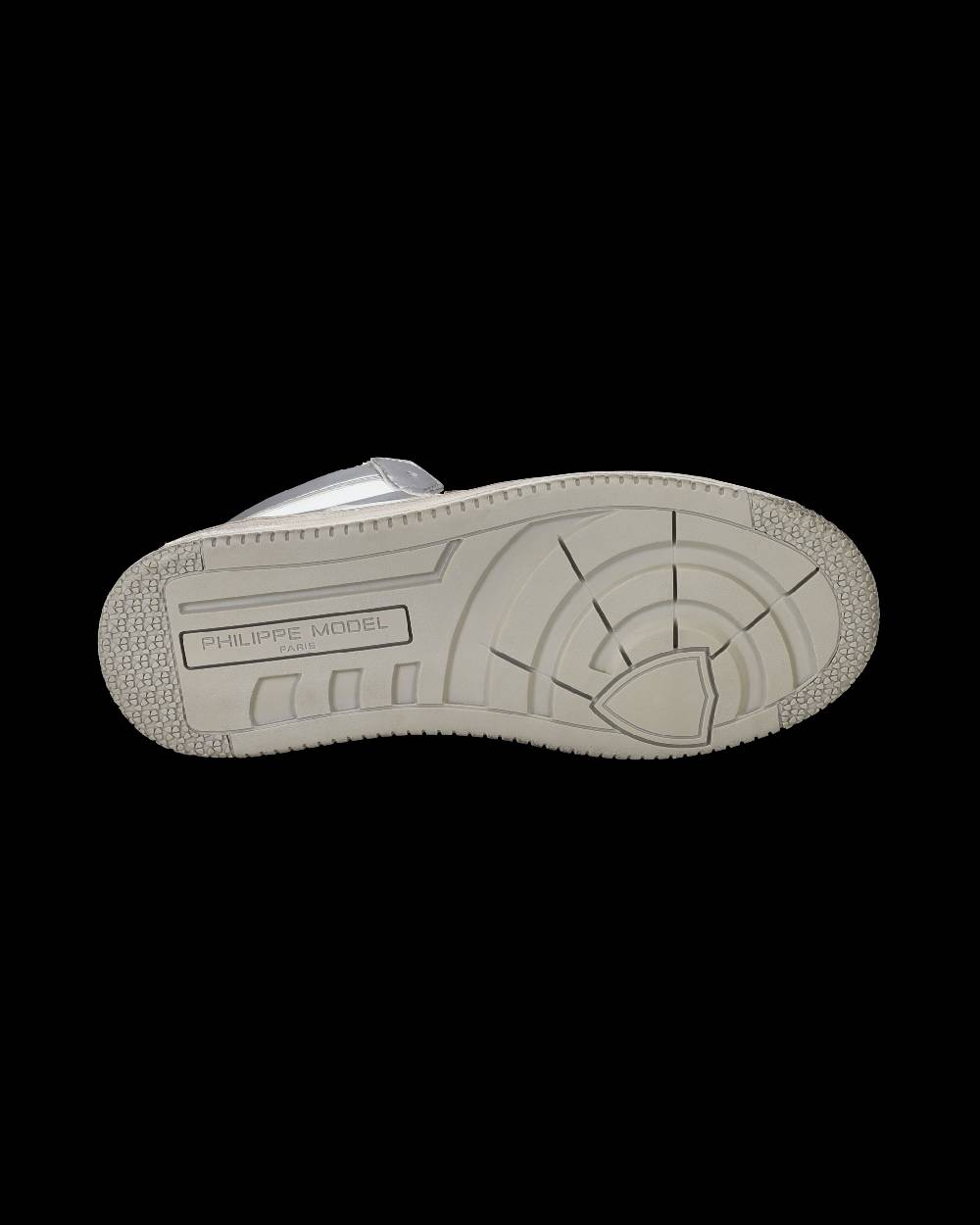 Philippe Model Sneaker mid rise Lyon donna - argento e bianco Offerta temporanea