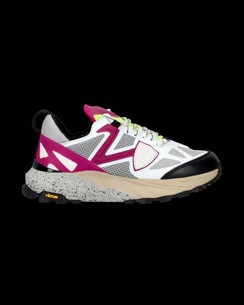 Philippe Model Sneaker basse Rocx donna - bianco e ciclamino Acquista Ora