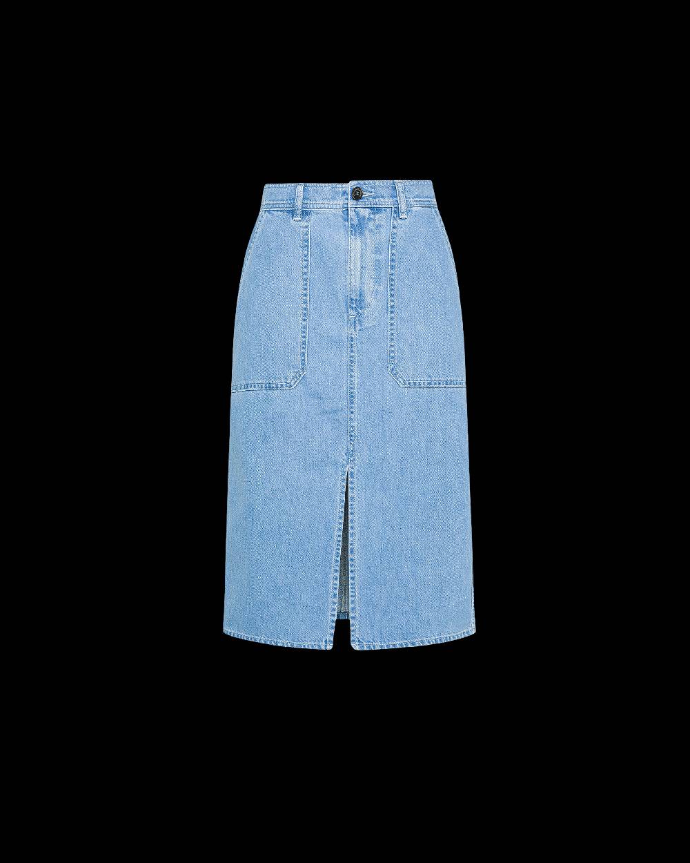 Philippe Model Gonna Di Jeans Seline da Donna Azzurra in Denim Novità
