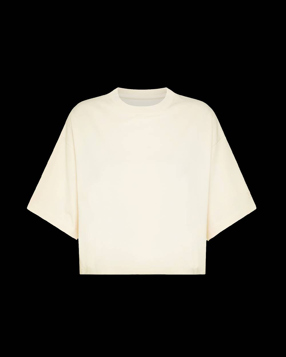 Philippe Model T-Shirt Cropped Marion da Donna Beige ecru in Jersey Sconti VIP
