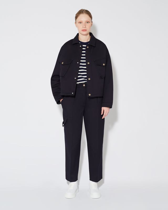 Philippe Model Pantaloni regular Coline da Donna Blu in Cotone Offerte