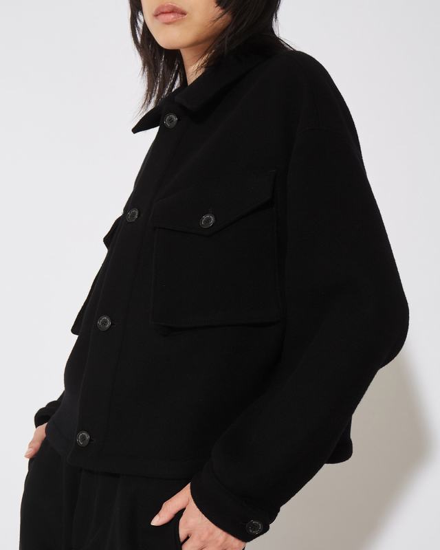 Philippe Model Giacca Giselle da Donna Nera in Lana Nuova