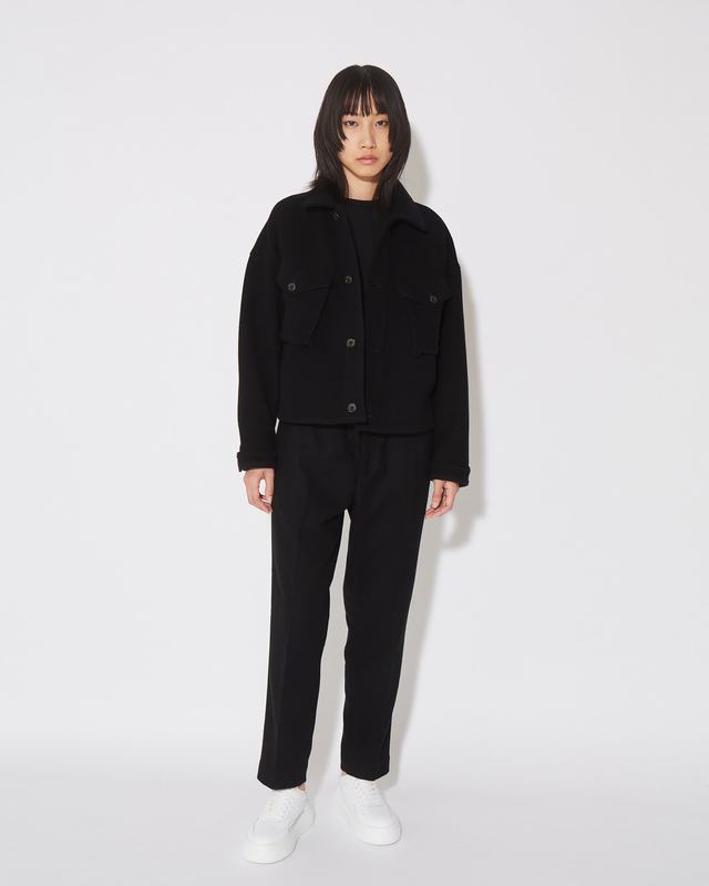 Philippe Model Giacca Giselle da Donna Nera in Lana Nuova