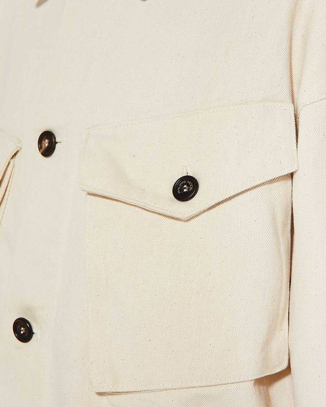 Philippe Model Giacca Giselle da Donna Beige ecru in Bull Denim 2025