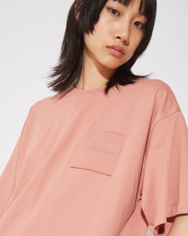 Philippe Model T-Shirt Monique da Donna Rosa in Jersey In Linea