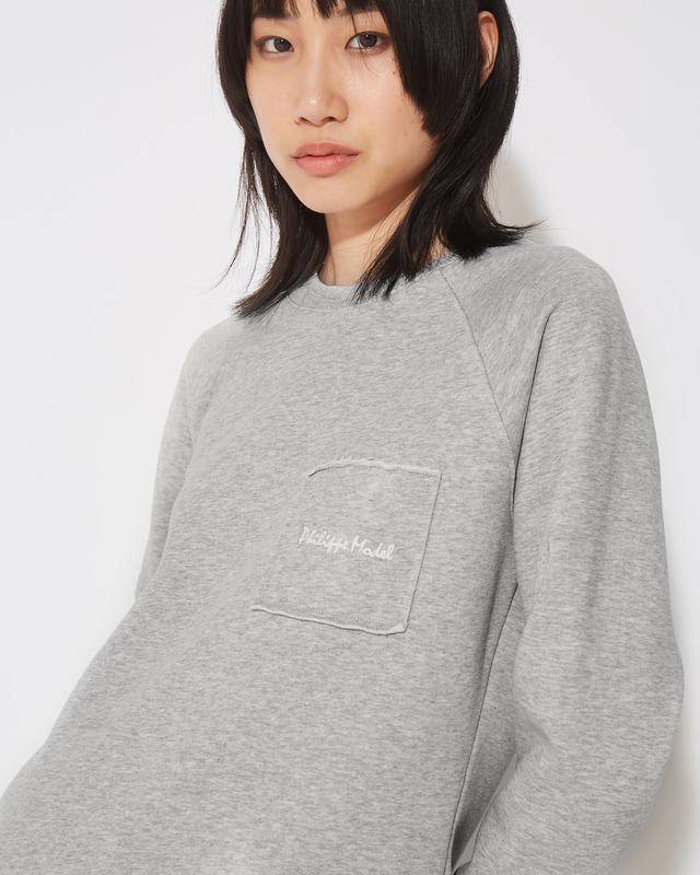 Philippe Model Felpa girocollo Belle da Donna Grigia in Jersey Promozione