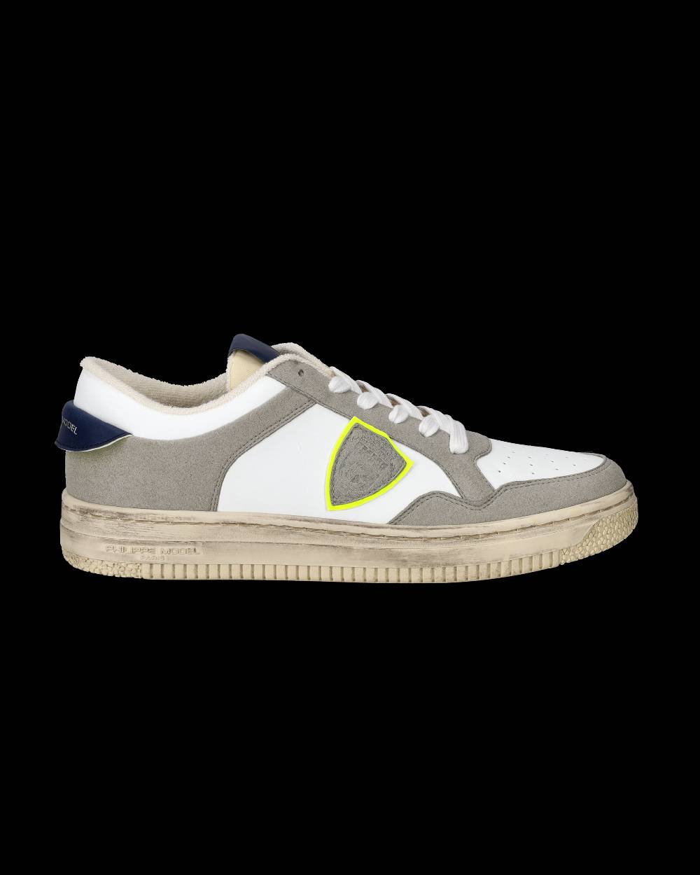 Philippe Model Sneaker basse Lyon uomo - bianco, blu e giallo Pezzi Unici