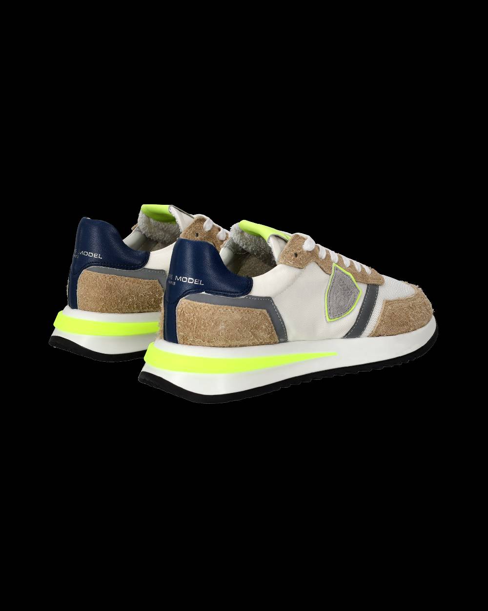 Philippe Model Sneaker basse Tropez 2.1 uomo - bianco, marrone e giallo Qualità Garantita