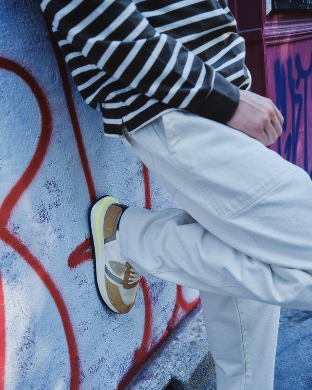 Philippe Model Sneaker basse Tropez 2.1 uomo - bianco, marrone e giallo Qualità Garantita