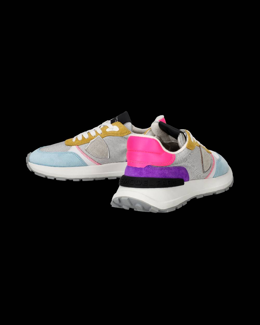 Philippe Model Sneakers Antibes da Donna Argento in Tessuto Tecnico Shopping Online