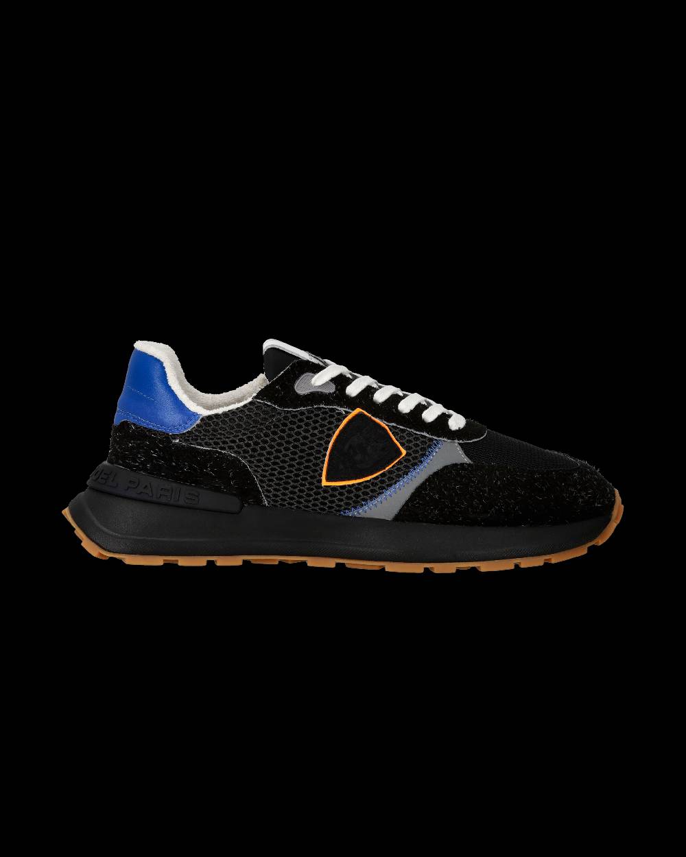 Philippe Model Sneaker sportive Antibes da uomo in nylon e pelle - Nero e arancione Presa