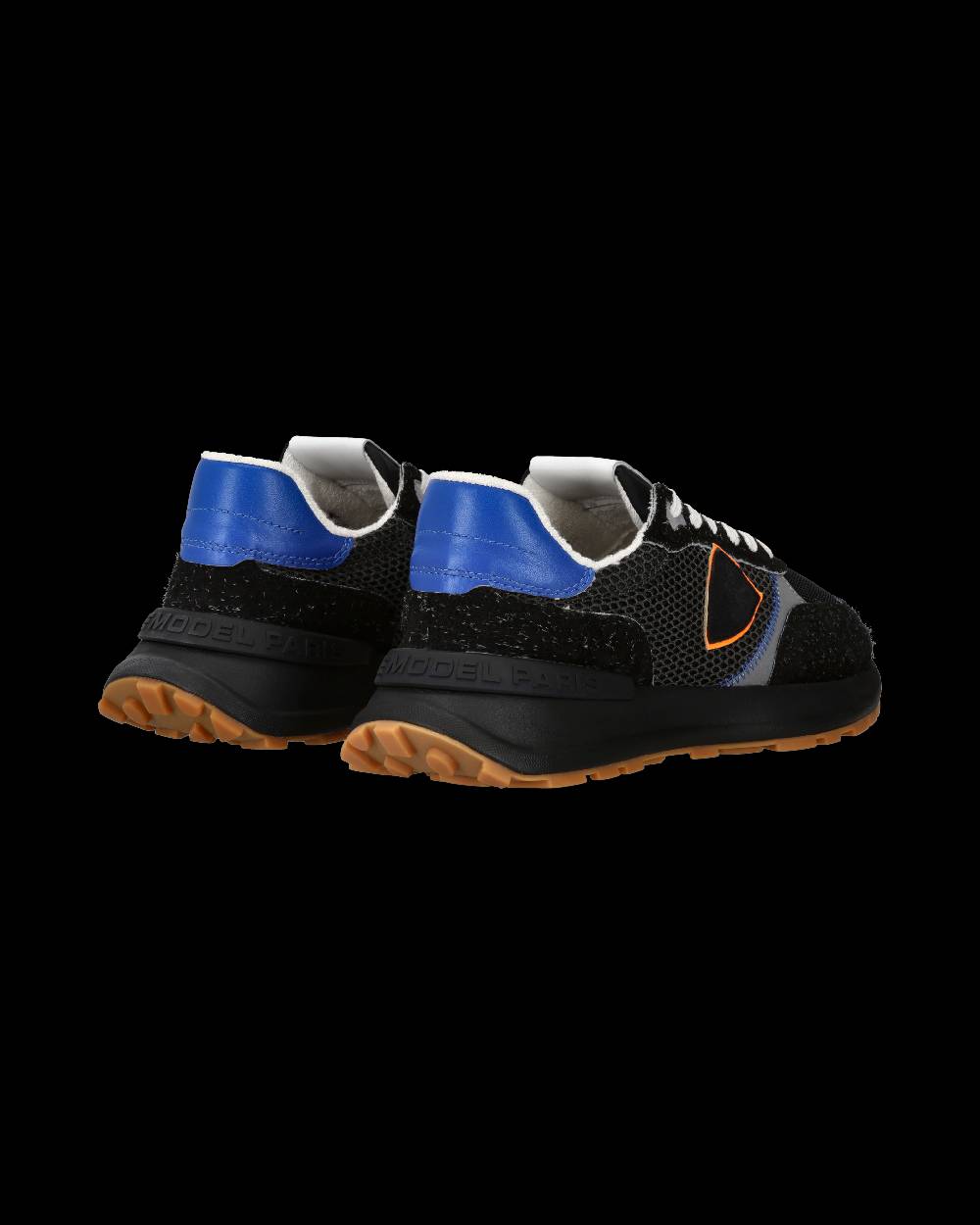Philippe Model Sneaker sportive Antibes da uomo in nylon e pelle - Nero e arancione Presa