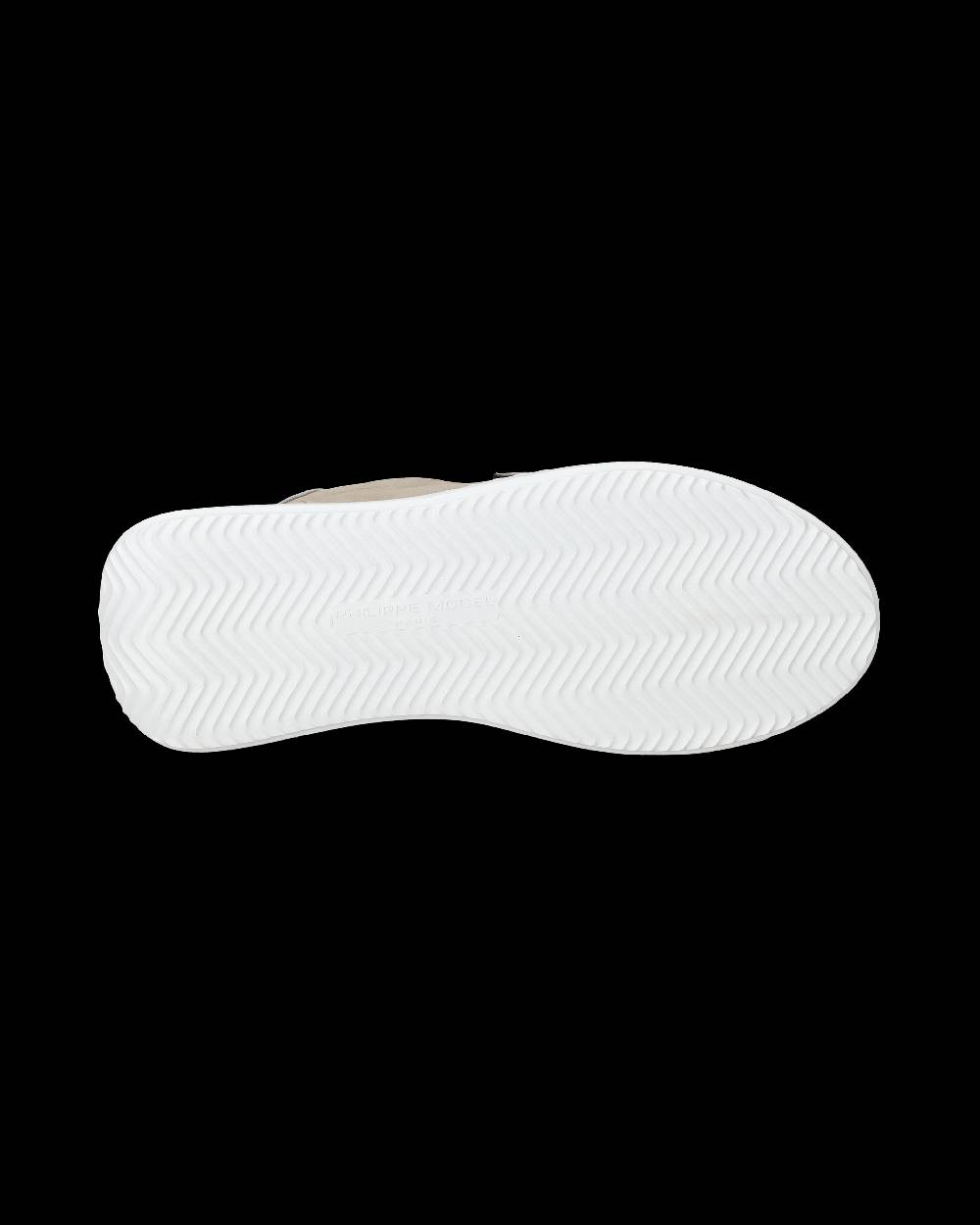 Philippe Model Sneaker basse Tres Temple donna - beige e argento Economico