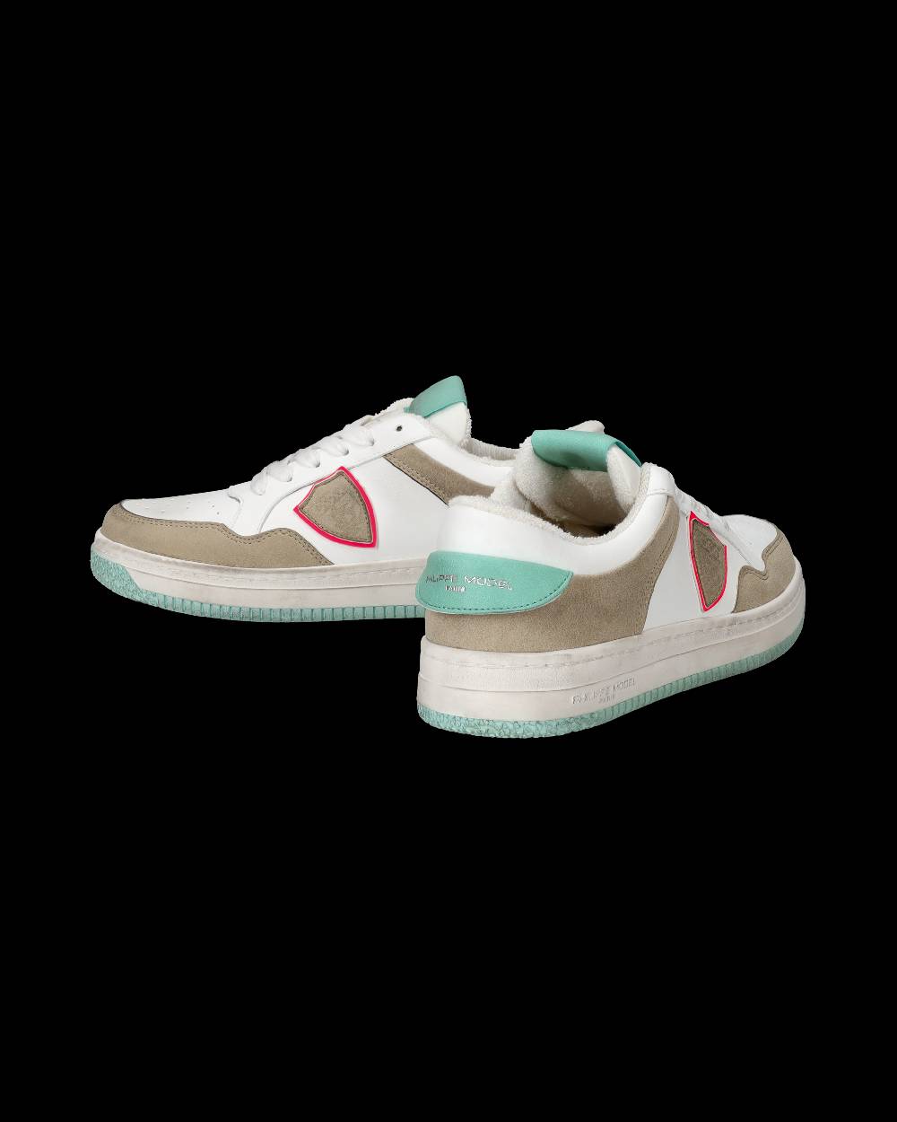 Philippe Model Sneakers Lyon da Donna Bianche e Verdi in Pelle Riciclata Hotsell