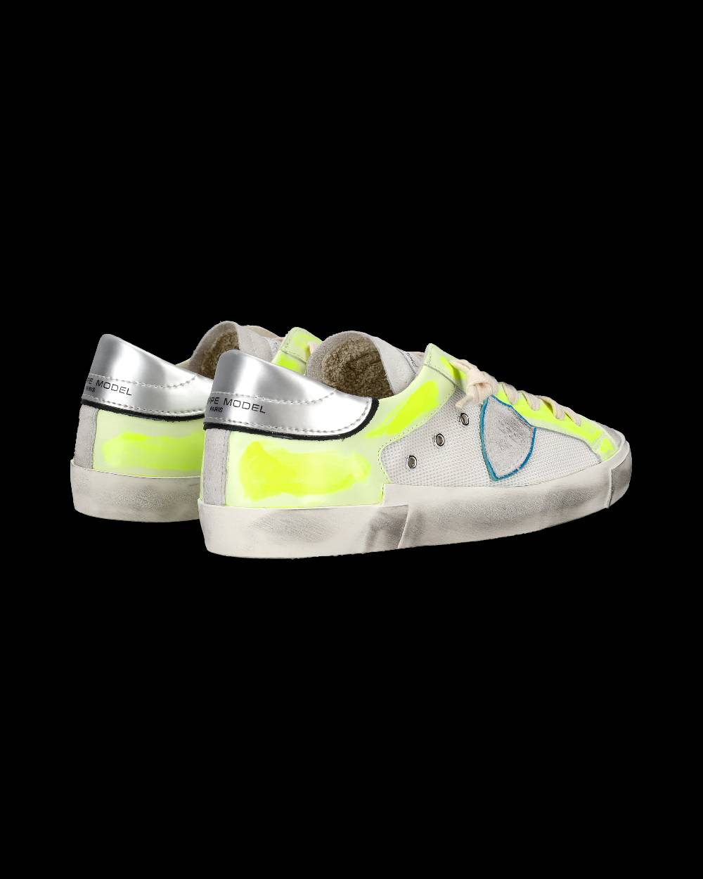 Philippe Model Sneaker basse Prsx uomo - bianco e giallo fluo Convenienza