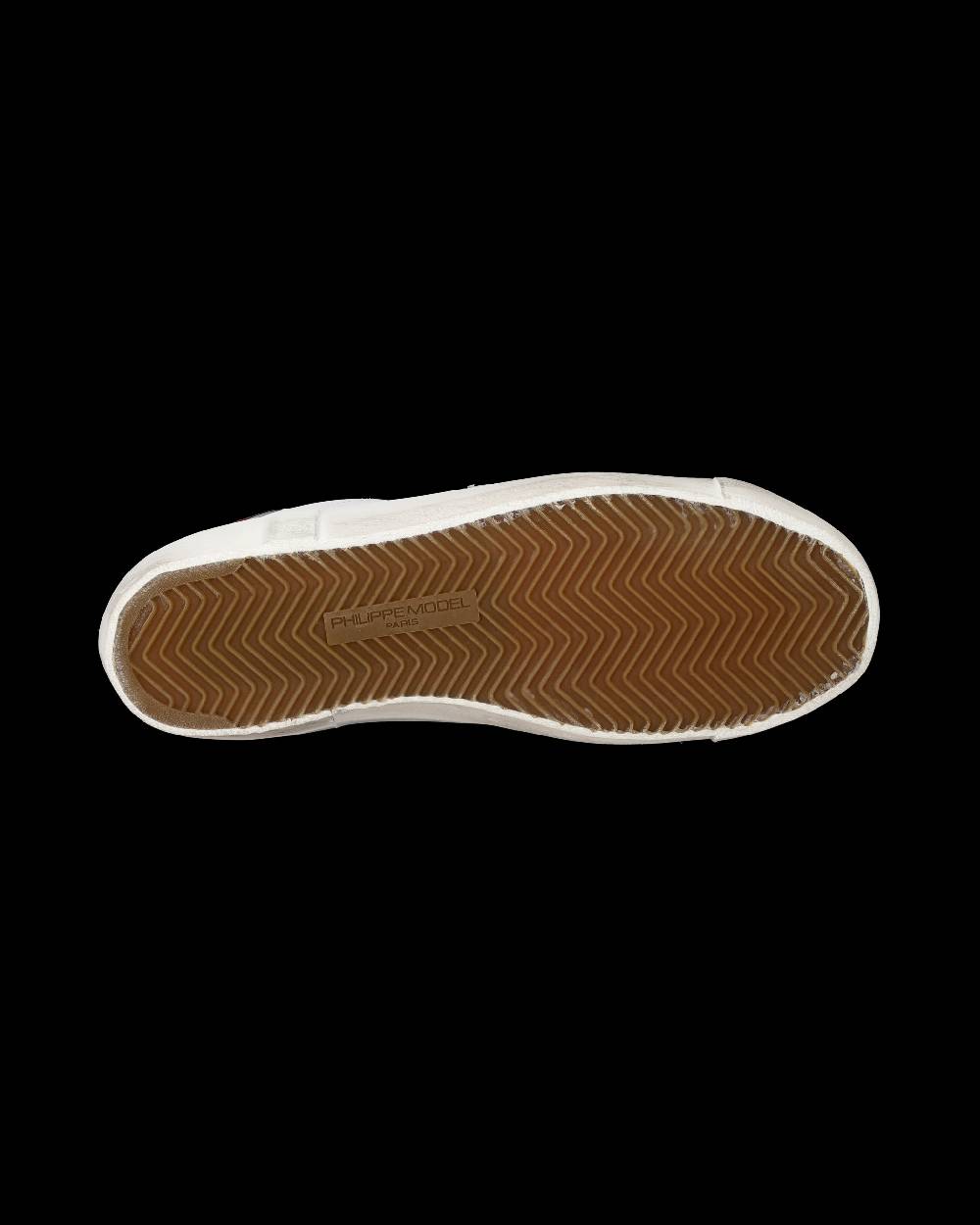 Philippe Model Sneakers Prsx da Uomo Bianche e Bordeaux in Pelle Scamosciata Presa