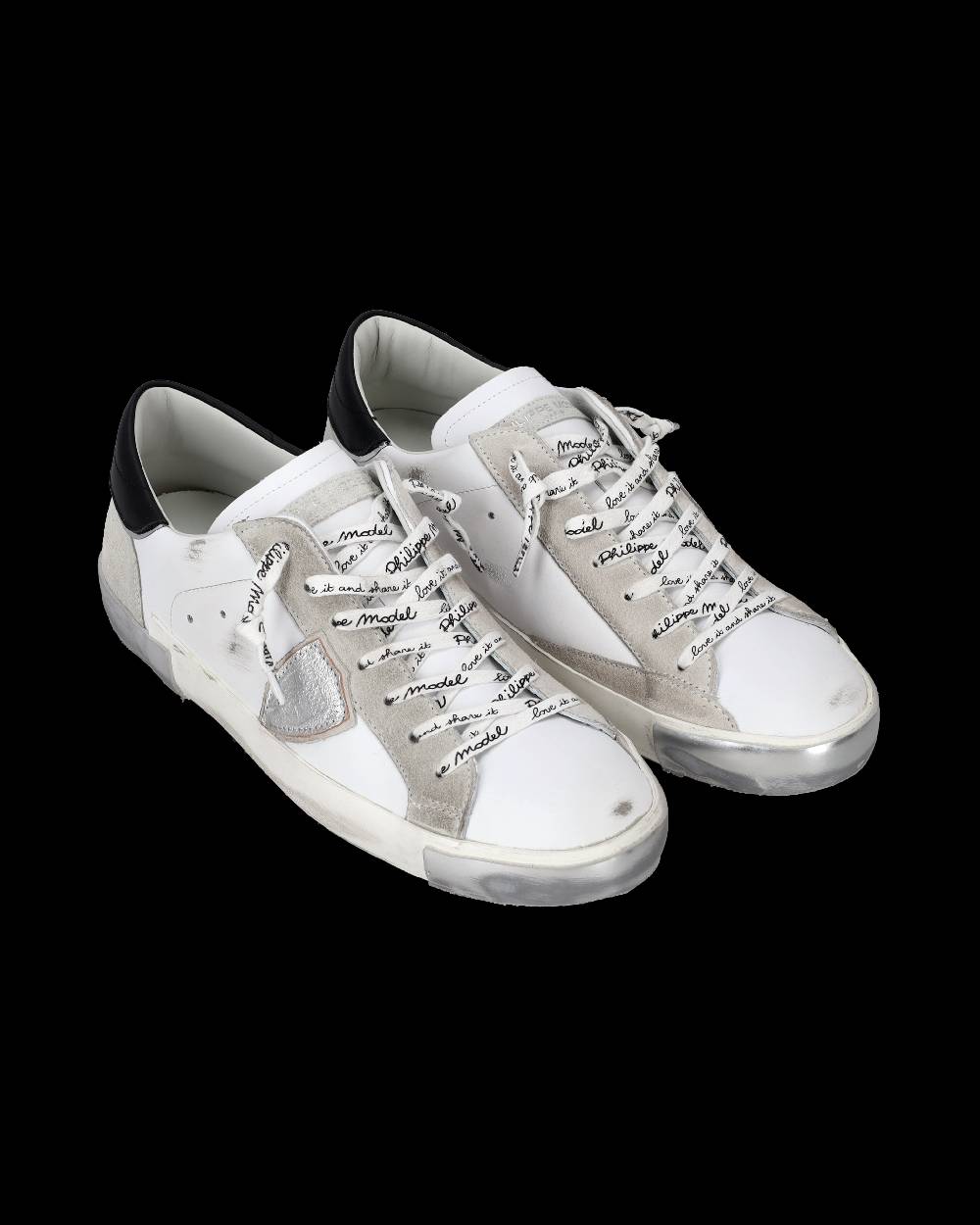 Philippe Model Sneaker bassa Prsx uomo - bianco e argento Online