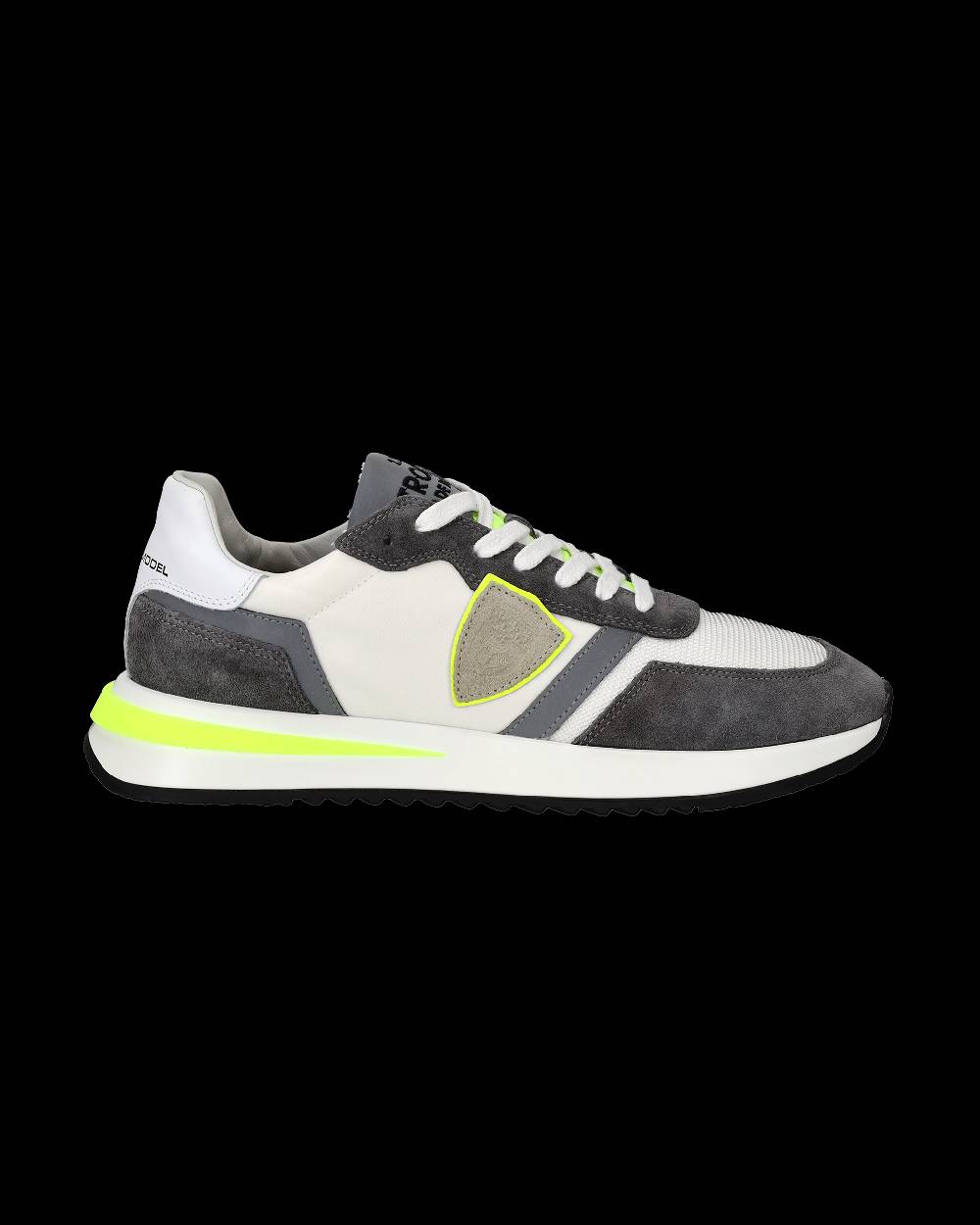 Philippe Model Sneakers Tropez 2.1 da Uomo Bianche e Grigie in Tessuto Tecnico In Vendita