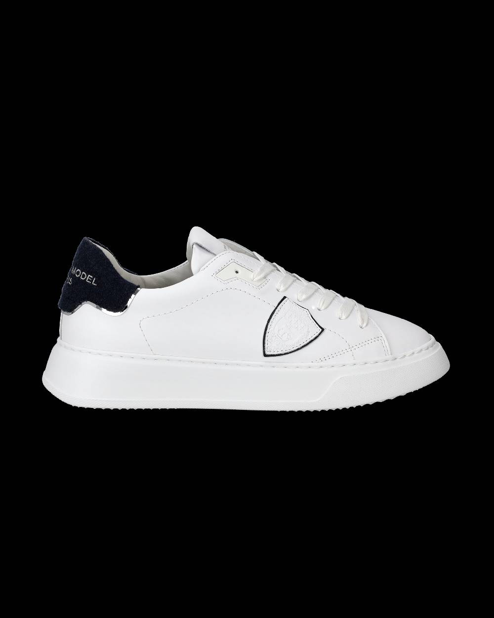 Philippe Model Sneaker basse Temple uomo - bianco e blu Vendita Calda