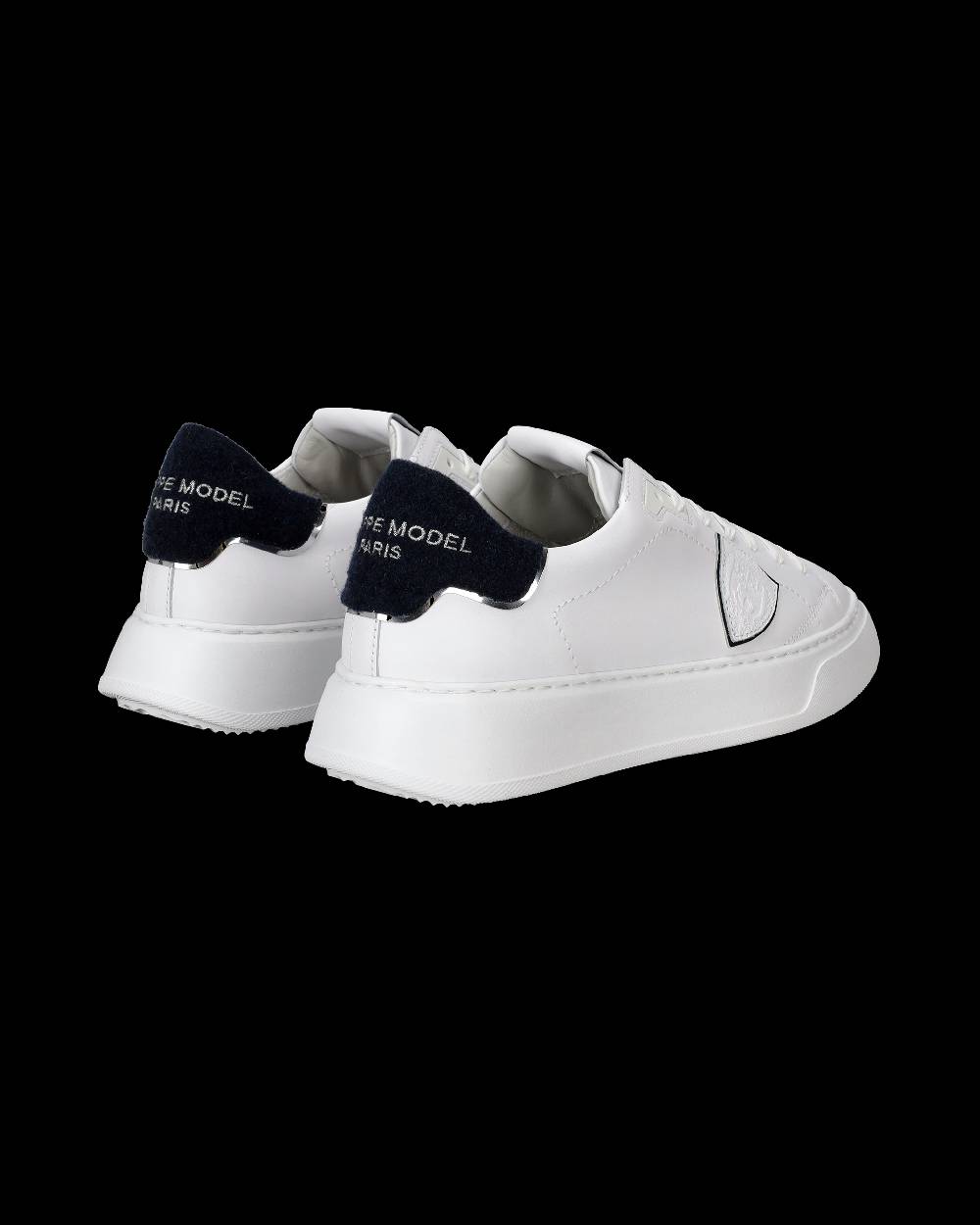 Philippe Model Sneaker basse Temple uomo - bianco e blu Vendita Calda