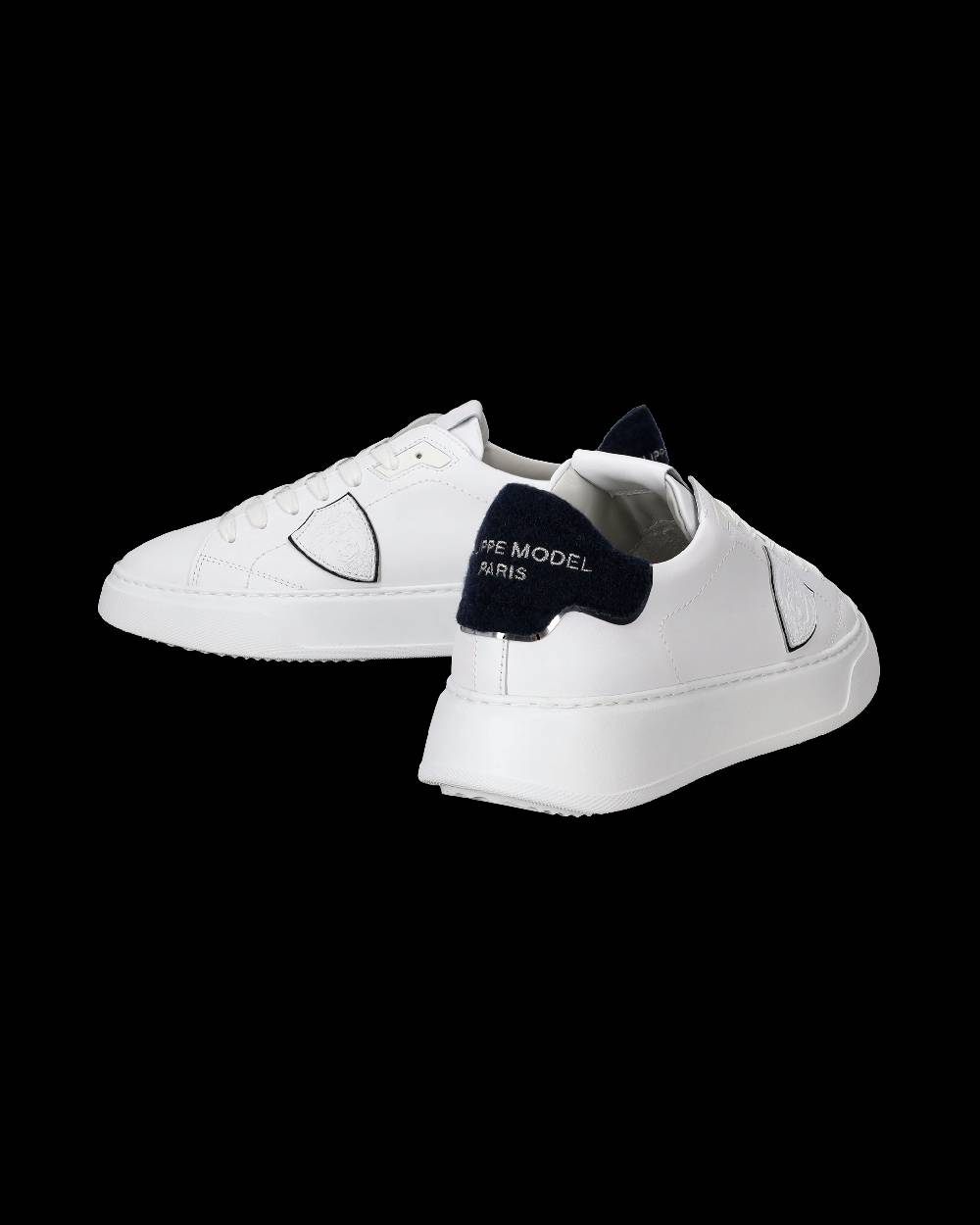 Philippe Model Sneaker basse Temple uomo - bianco e blu Vendita Calda