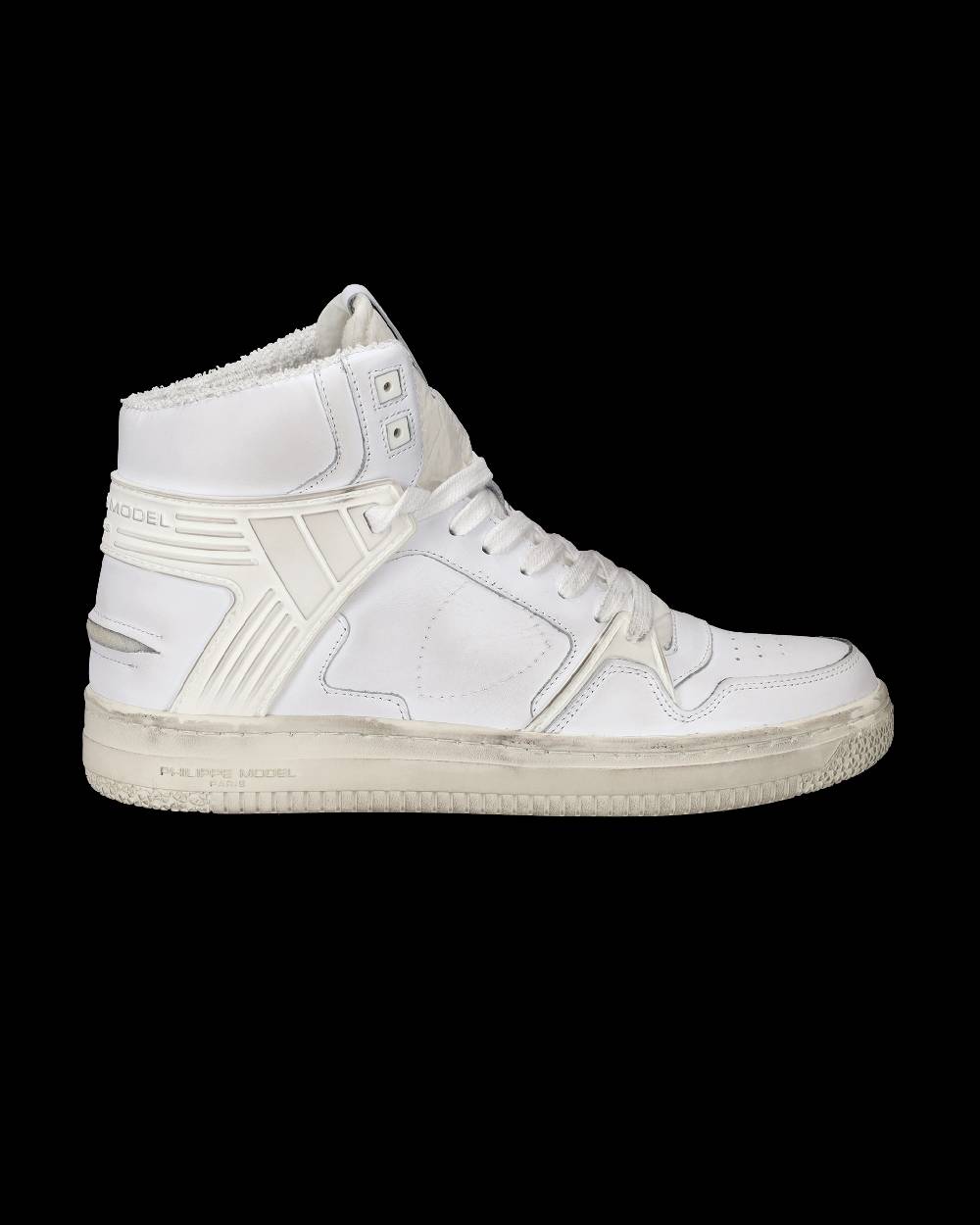 Philippe Model Sneakers Alte La Grande da Uomo Bianche in Pelle I Più Venduti