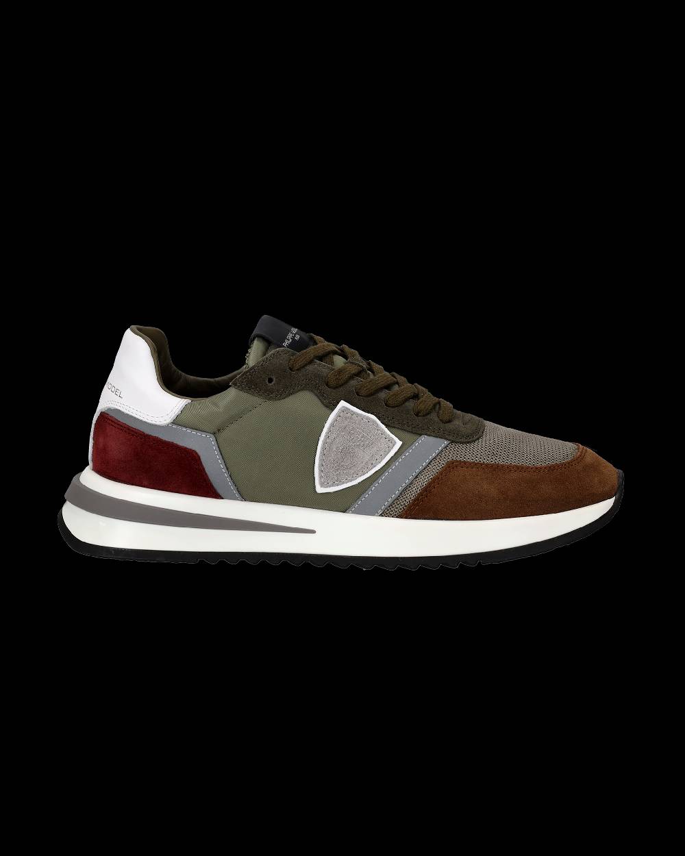 Philippe Model Sneakers Tropez 2.1 Grigie da Uomo in Tessuto Tecnico Moda