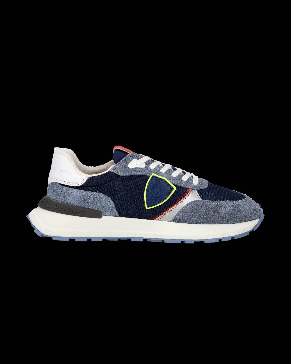 Philippe Model Sneaker sportive Antibes da uomo in nylon e pelle - Blu e denim Spedizione gratuita