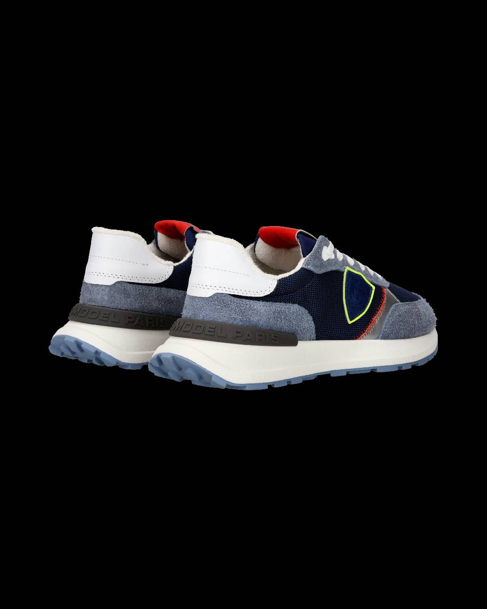Philippe Model Sneaker sportive Antibes da uomo in nylon e pelle - Blu e denim Spedizione gratuita