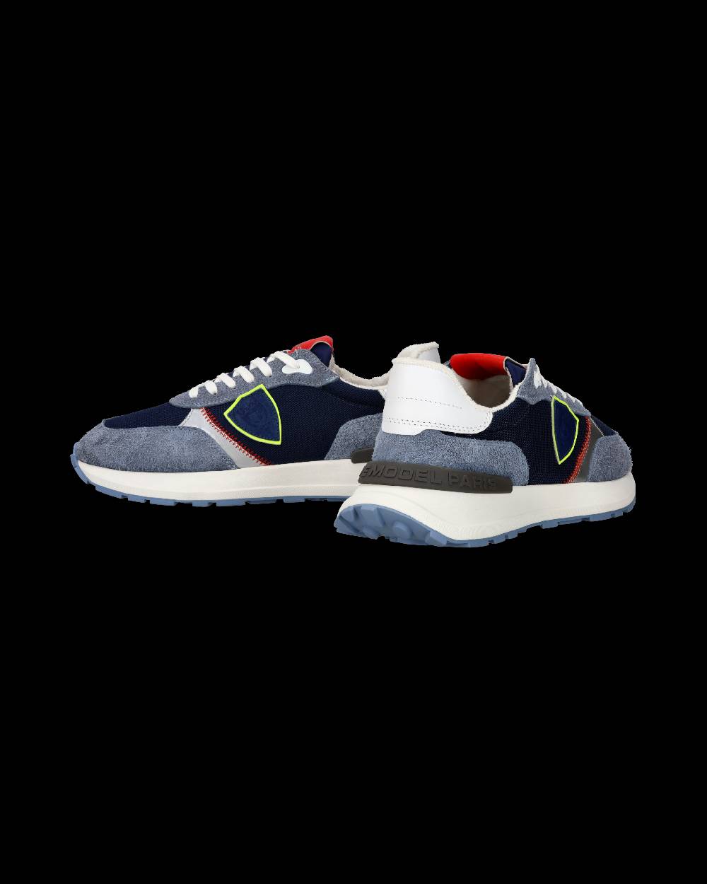 Philippe Model Sneaker sportive Antibes da uomo in nylon e pelle - Blu e denim Spedizione gratuita